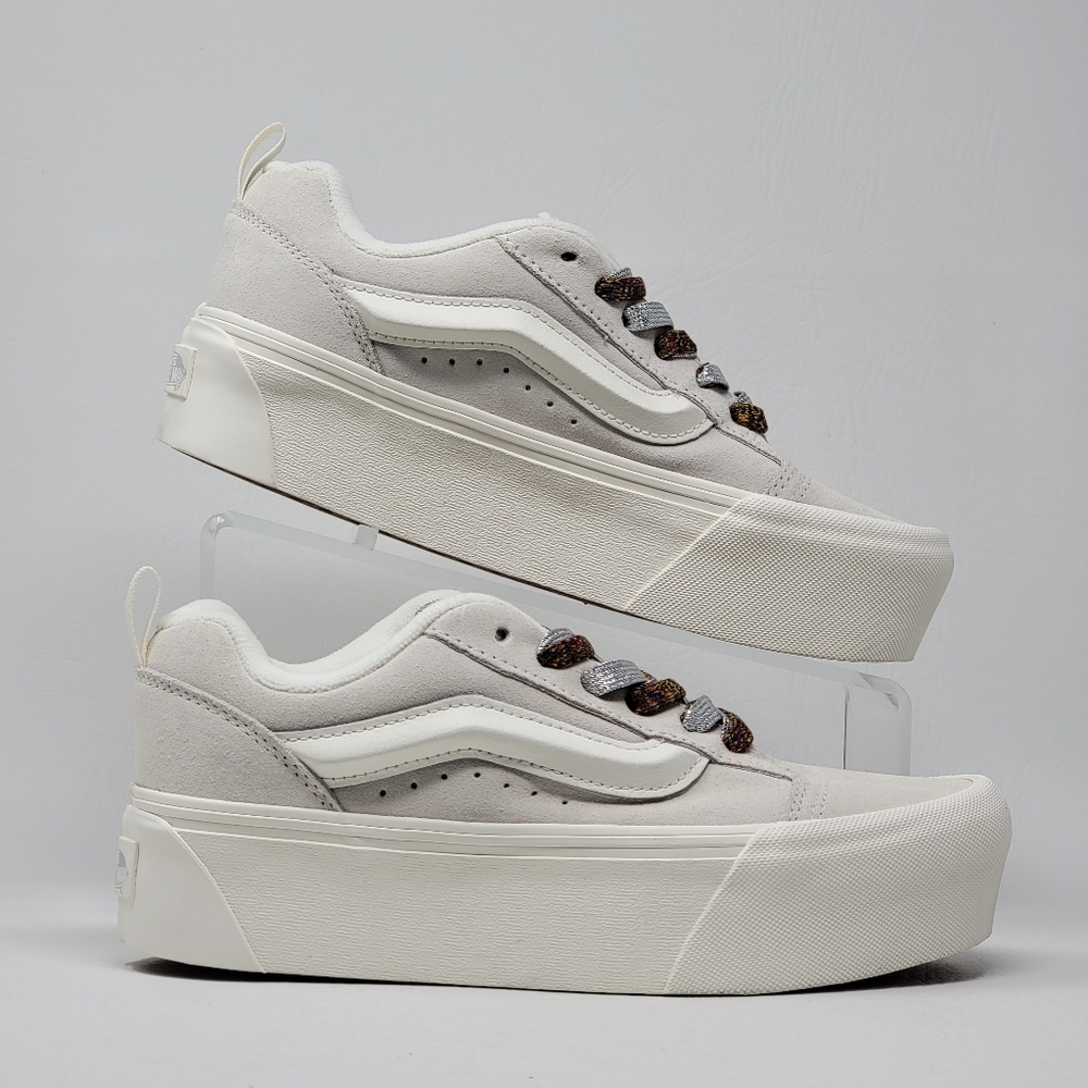 Vans Platform Old Skool Women's Shoes - Cream with Gum Sole - Picture 3 of 9